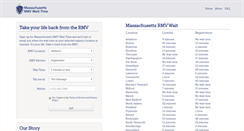 Desktop Screenshot of massrmvwaittime.com