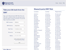 Tablet Screenshot of massrmvwaittime.com
